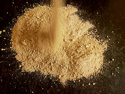 Edible Yellow Clay Dirt by Earthy Goodies.